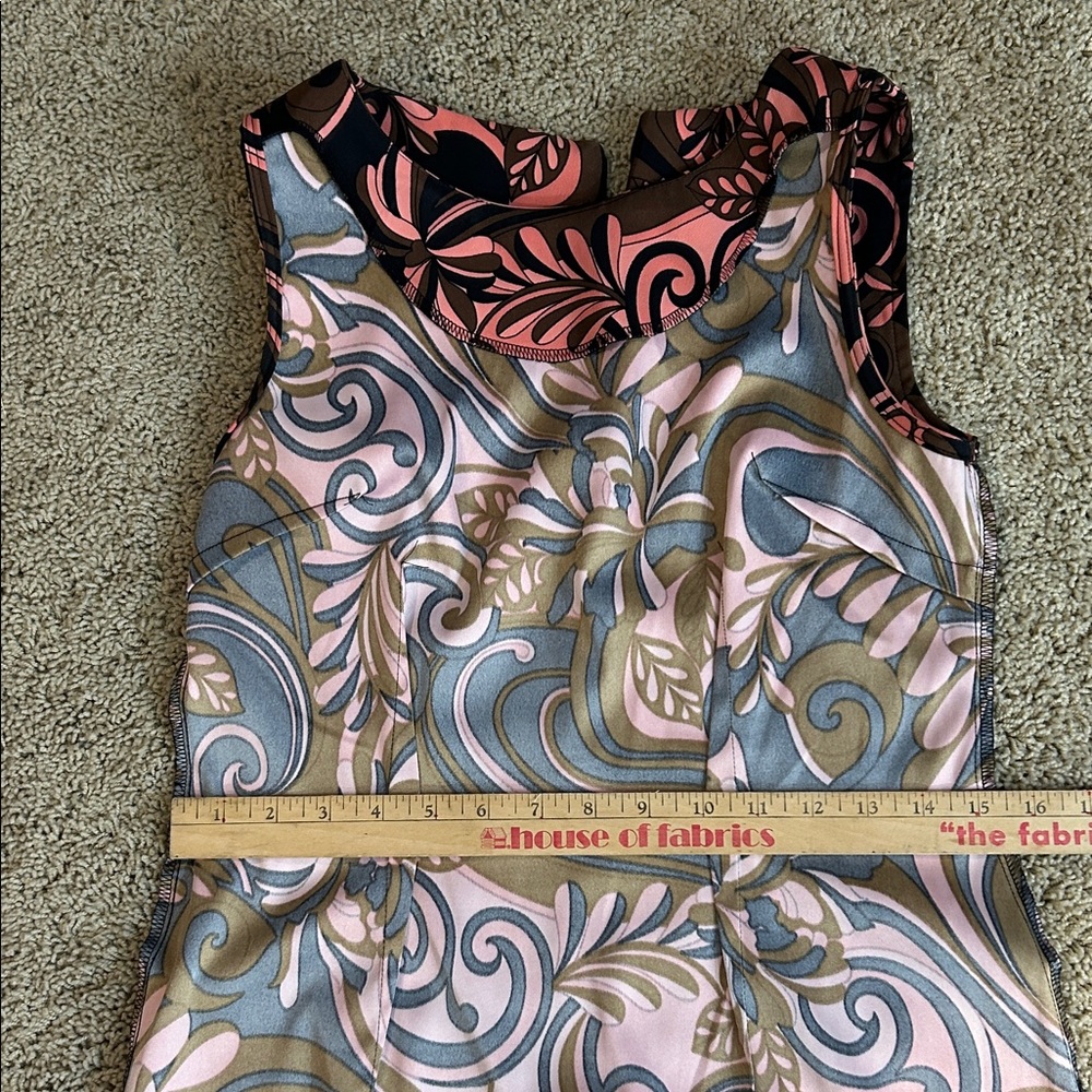 Connected Vintage Retro Patterned Dress, Size 6 - Picture 11 of 13